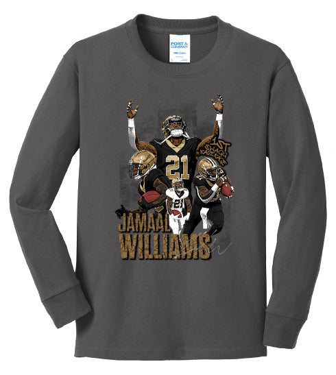 Jamaal Williams Youth Long Sleeve Tee