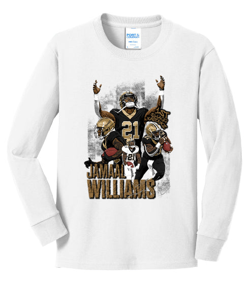 Jamaal Williams Youth Long Sleeve Tee